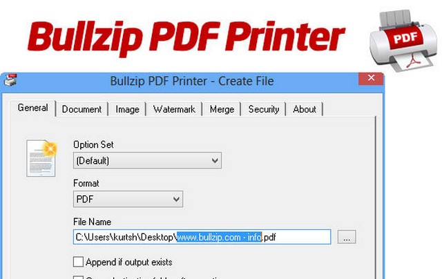 Tải phần mềm BullZip PDF Printer – Công cụ chuyển đổi tài liệu sang PDF