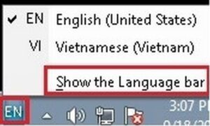 Hướng dẫn bật, tắt chế độ gõ tiếng Việt khi có BlackCi dùng phím 