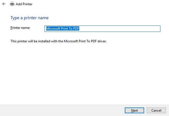 Hướng dẫn cách cài đặt lại Microsoft Print to PDF đầy đủ 2021