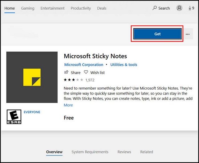 Hướng dẫn cách tải và cài đặt phần mềm Sticky Notes
