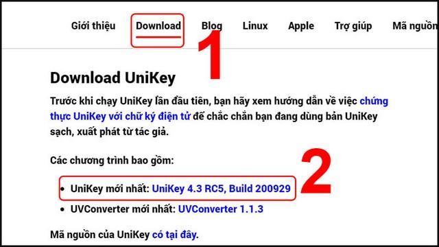 Hướng dẫn cách tải và cài đặt UniKey trên máy tính Windows 10