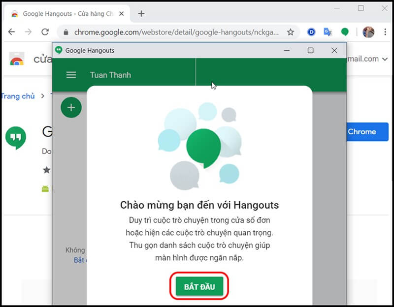 Hướng dẫn tải Google Meet Hangouts trên máy tính miễn phí