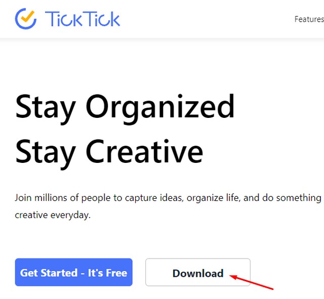 Hướng dẫn tải xuống phần mềm TickTick