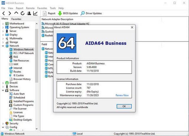 Phần mềm AIDA64 Extreme