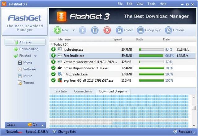 Phần mềm FlashGet