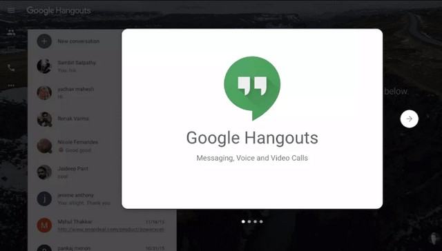 Phần mềm Google Hangouts