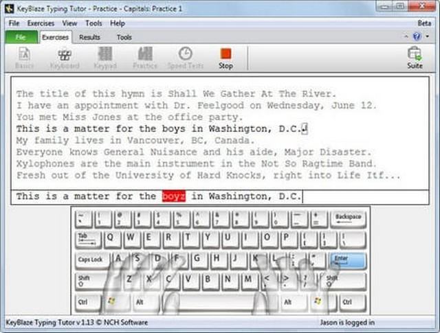 Phần mềm KeyBlaze Typing Tutor