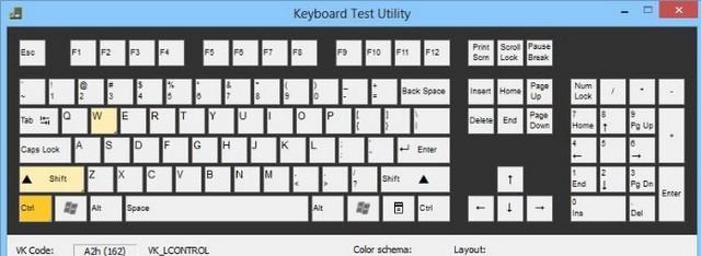 Phần mềm Keyboard Test Utility
