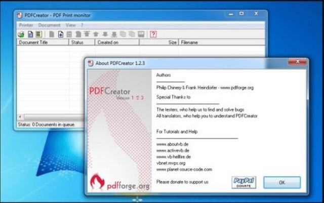 Phần mềm PDFcreator