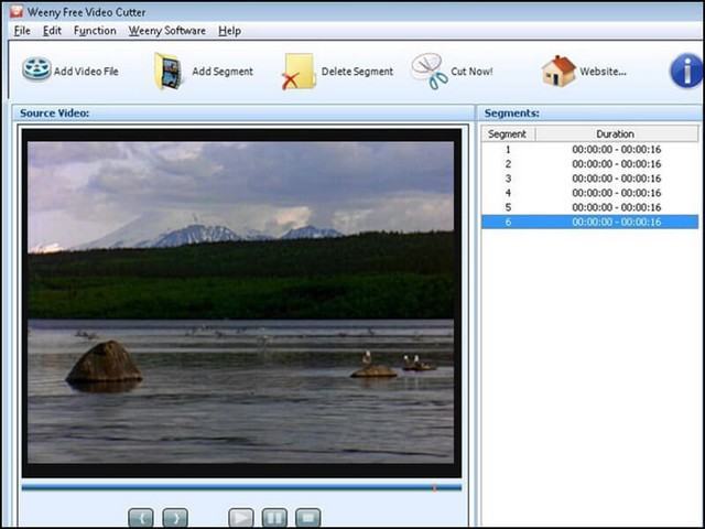 Phần mềm Weeny Free Video Cutter