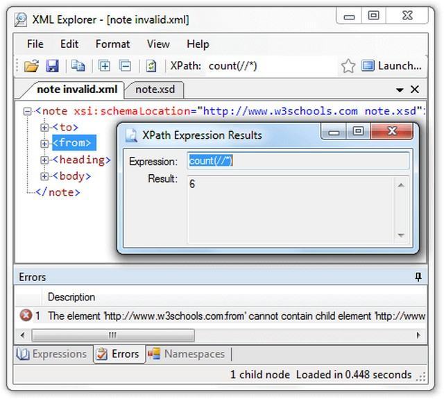 Tính năng XML Explorer