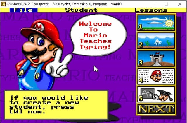 Hướng dẫn tải và cài đặt Mario Teaches Typing full