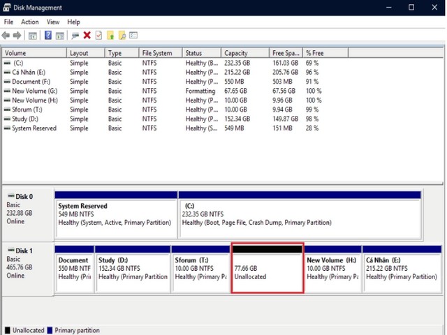 Hướng dẫn cách sử dụng Disk Management đầy đủ