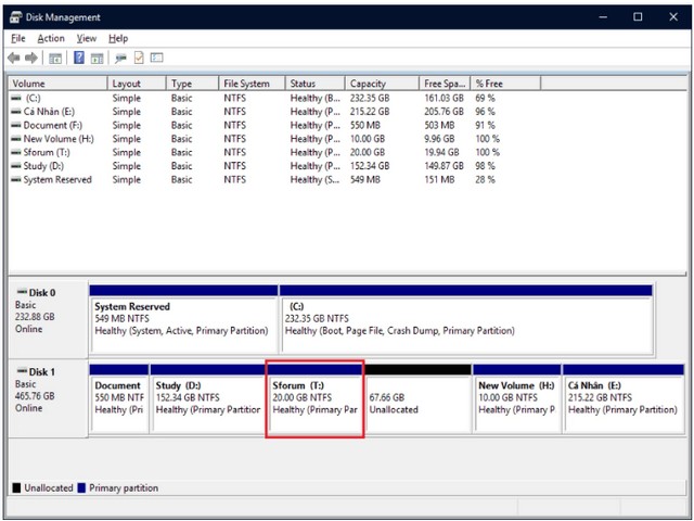 Hướng dẫn cách sử dụng Disk Management hoàn tất 2021