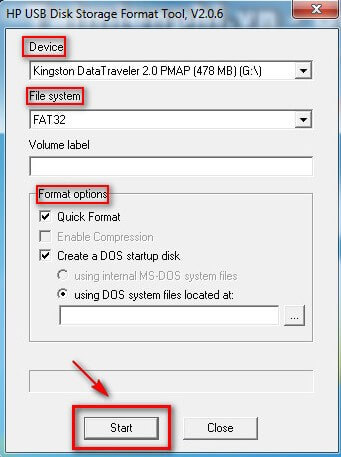 Hướng dẫn cách sử dụng HP USB Disk Storage Format Tool miễn phí