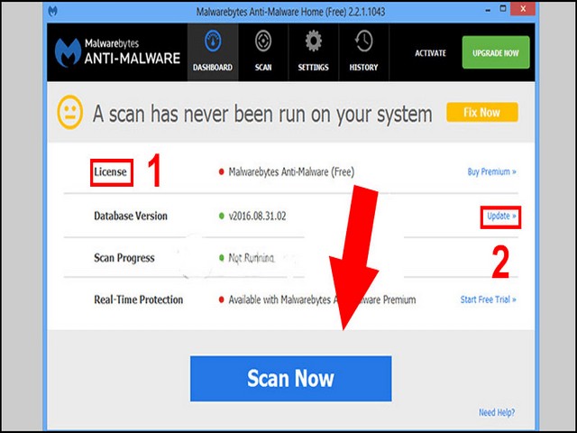 Hướng dẫn cách sử dụng phần mềm Malwarebytes