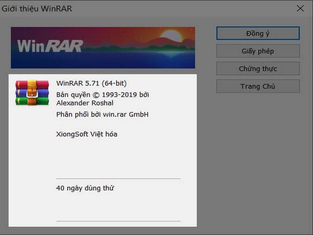Hướng dẫn cách xem phiên bản WinRAR đang sử dụng mới nhất
