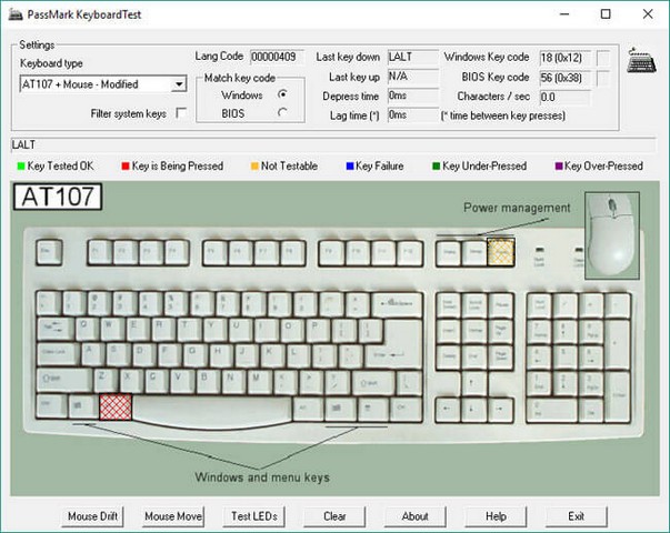 Hướng dẫn sử dụng phần mềm KeyboardTest