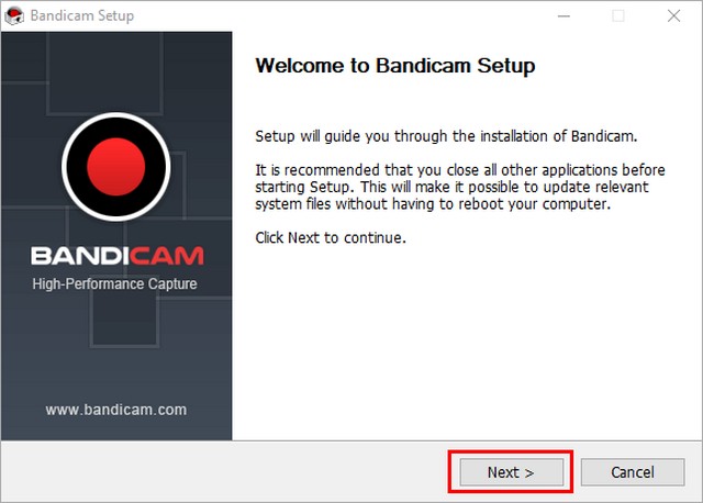 Hướng dẫn tải và cài đặt phần mềm Bandicam mới nhất