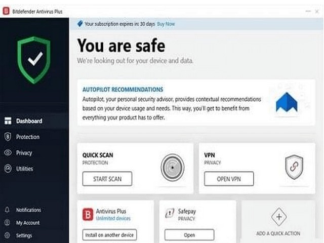 Hướng dẫn tải và cài đặt phần mềm BitDefender Antivirus Plus kết thúc