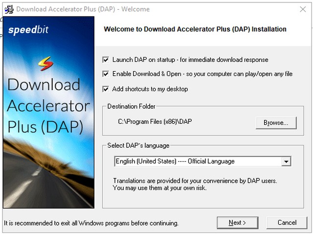 Hướng dẫn tải và cài đặt phần mềm Download Accelerator Plus miễn phí