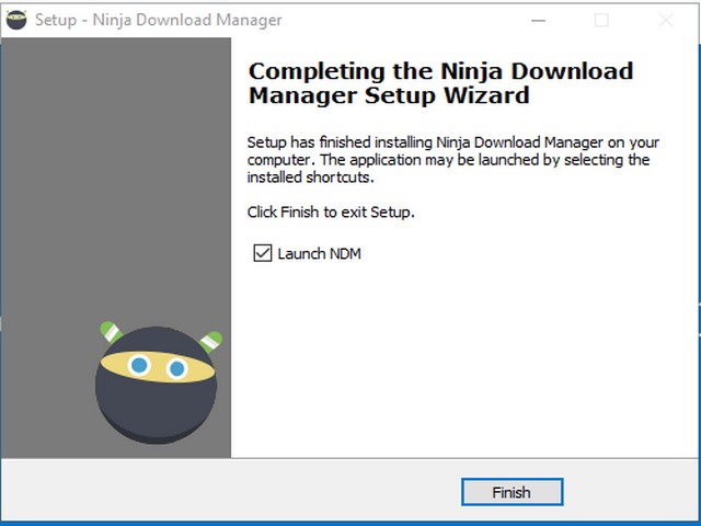 Hướng dẫn tải và cài đặt phần mềm Download Ninja hoàn tất