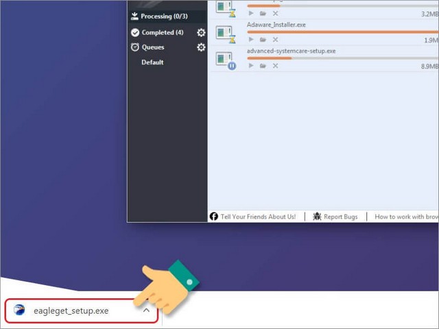 Hướng dẫn tải và cài đặt phần mềm EagleGet mới nhất