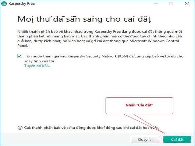  Hướng dẫn tải và cài đặt phần mềm Kaspersky đầy đủ