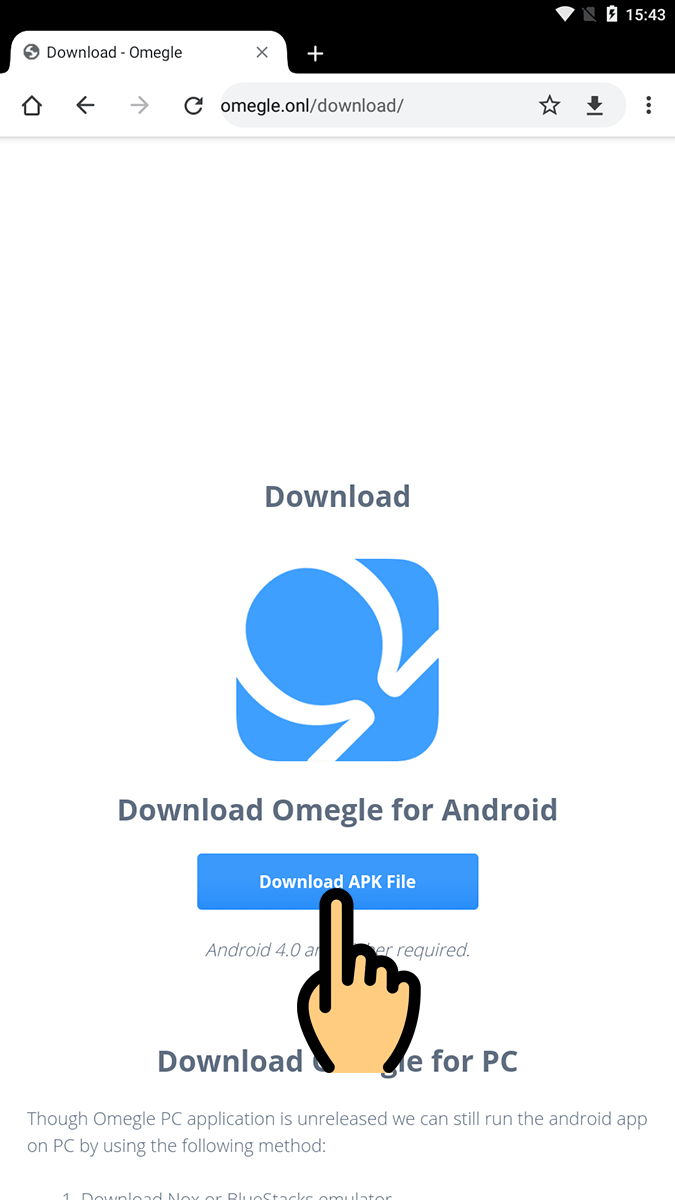 Hướng dẫn tải và cài đặt phần mềm Omegle cho Android