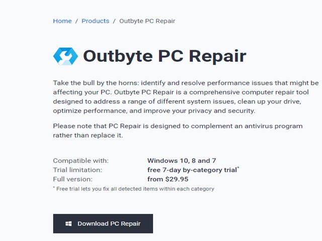 Hướng dẫn tải và cài đặt phần mềm Outbyte PC Repair