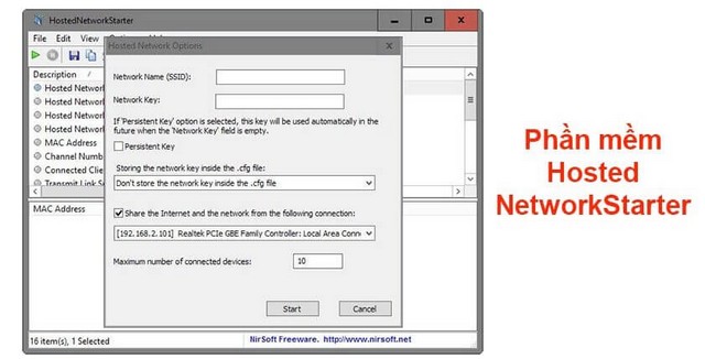 Tải phần mềm HostedNetworkStarter – Biến máy tính thành trạm phát wifi