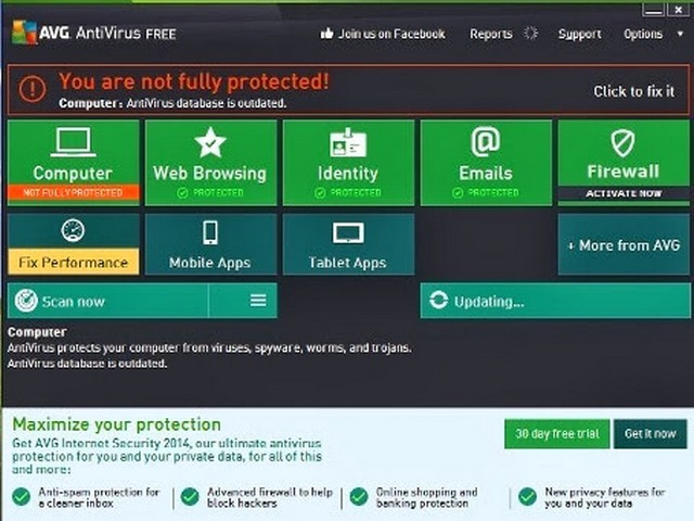 Tải phần mềm AVG AntiVirus Free – Diệt virus, bảo mật cho hệ thống