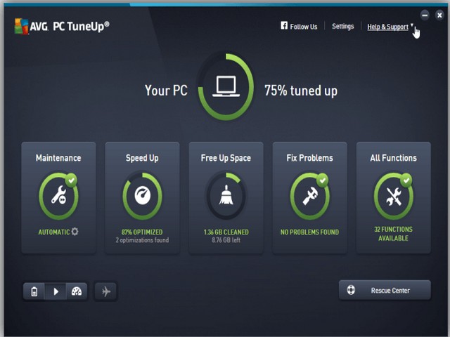 Tải phần mềm AVG PC TuneUp – Dọn dẹp và cải thiện hiệu suất máy tính