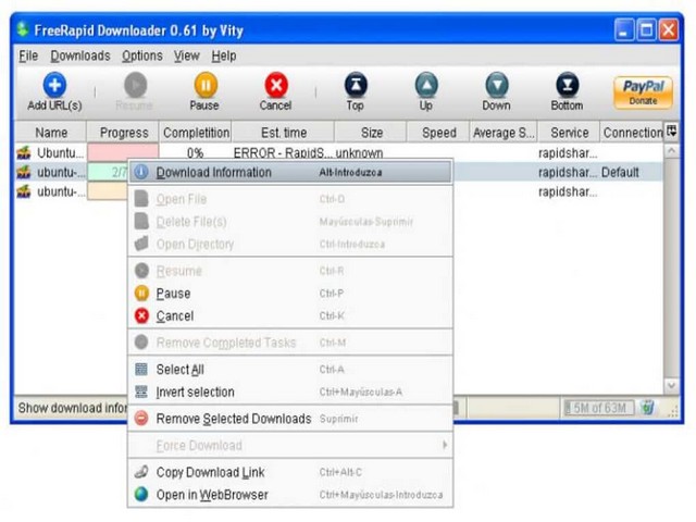 Tải phần mềm FreeRapid Downloader – Tự động download trực tuyến