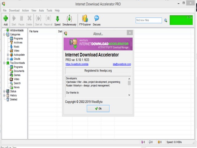 Tải phần mềm Internet Download Accelerator-Quản lý và tăng tốc độ tải file