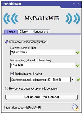 Tải phần mềm MyPublicWiFi – Điểm truy cập WiFi trên máy tính của bạn