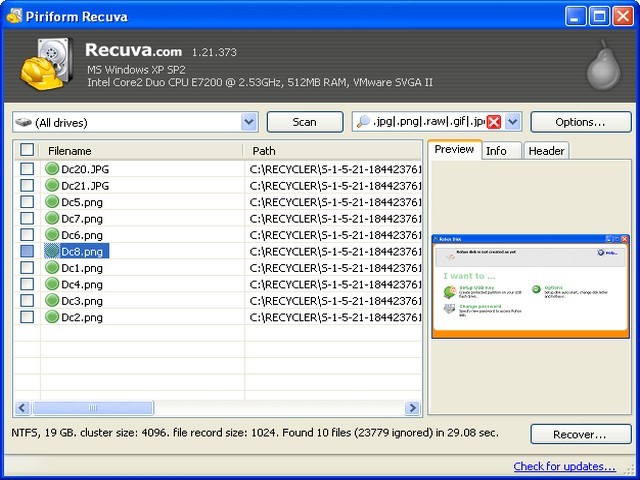 Tải phần mềm Recuva – Khôi phục tập tin, dữ liệu trên máy tính