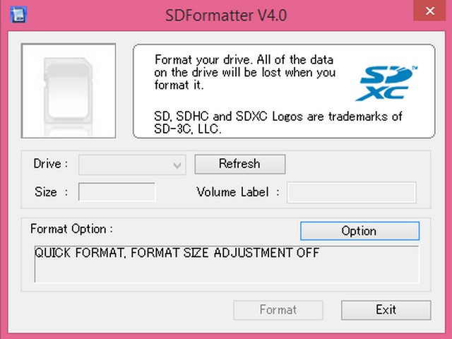 Tải phần mềm SD Formatter – Định dạng thẻ nhớ, USB