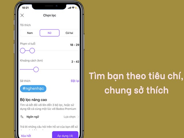 Tính năng nổi bật của phần mềm Badoo mới nhất