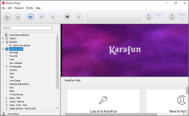 Hướng dẫn sử dụng phần mềm KaraFun Player
