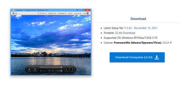 Hướng dẫn tải và cài đặt phần mềm HoneyView