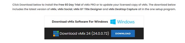 Hướng dẫn tải và cài đặt phần mềm vMix