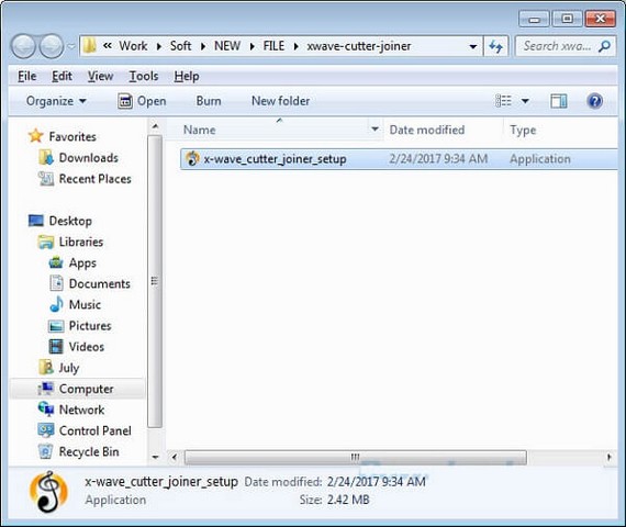 Hướng dẫn tải và cài đặt phần mềm X-Wave MP3 Cutter Joiner