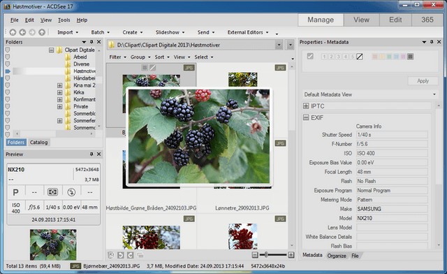 Tải phần mềm ACDSee Free – Xem, quản lý và in ấn hình ảnh