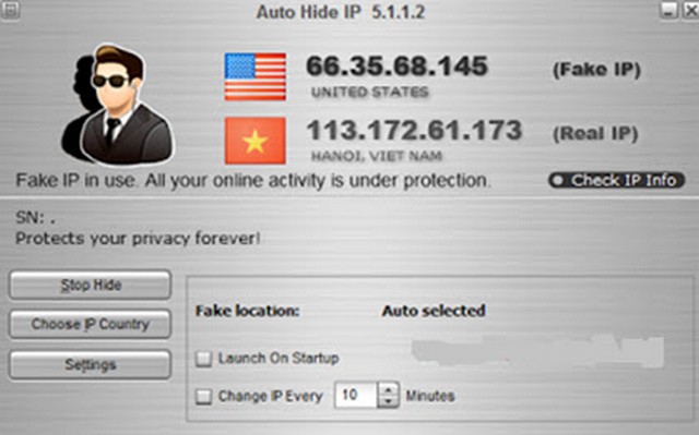Tải phần mềm Auto Hide IP ẩn địa chỉ IP chuyên nghiệp