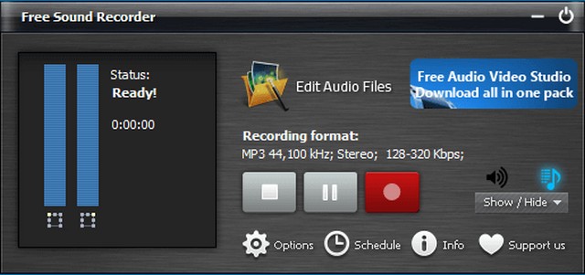 Tải phần mềm Free Sound Recorder ghi âm chất lượng cao miễn phí
