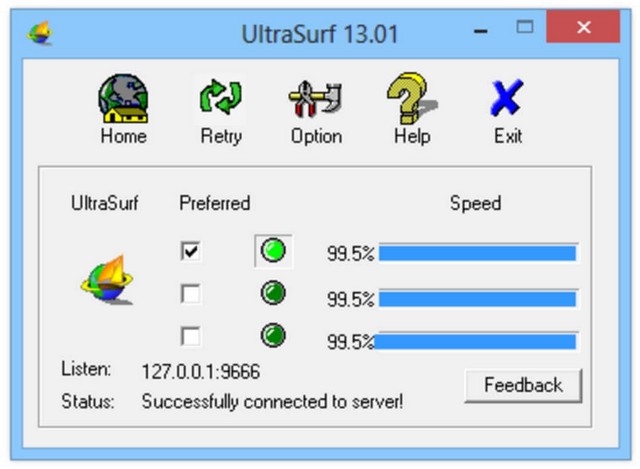 Tải phần mềm Ultrasurf – Thay đổi Proxy, truy cập website bị chặn dễ dàng