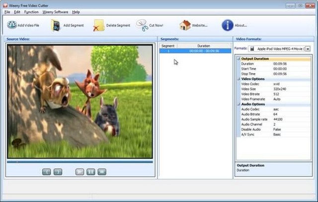 Tải phần mềm Weeny Free Video Cutter – Chỉnh sửa, ghép nối video