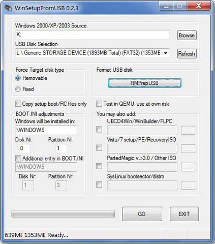 Tải phần mềm WinSetupFromUSB – Tạo ổ USB khởi động hệ thống