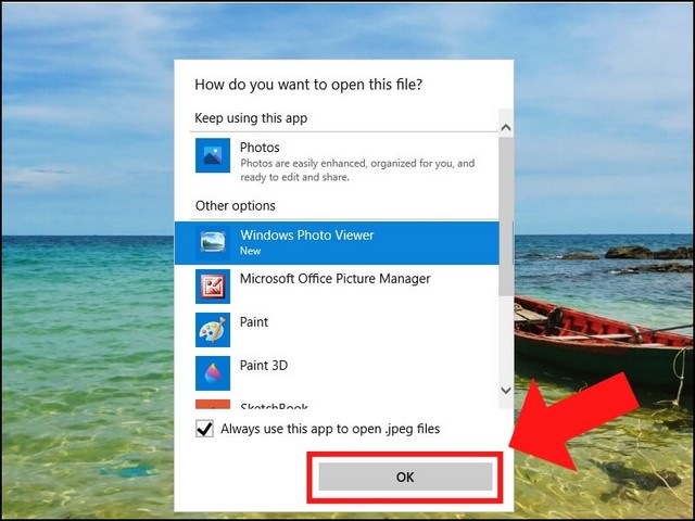 Thiết lập Windows Photo Viewer thành mặc định miễn phí
